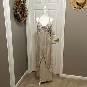 Fringe maxi dress